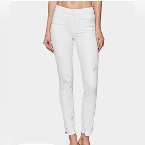 PAIGE NWT Hoxton High-Rise Skinny Jeans in white size 26